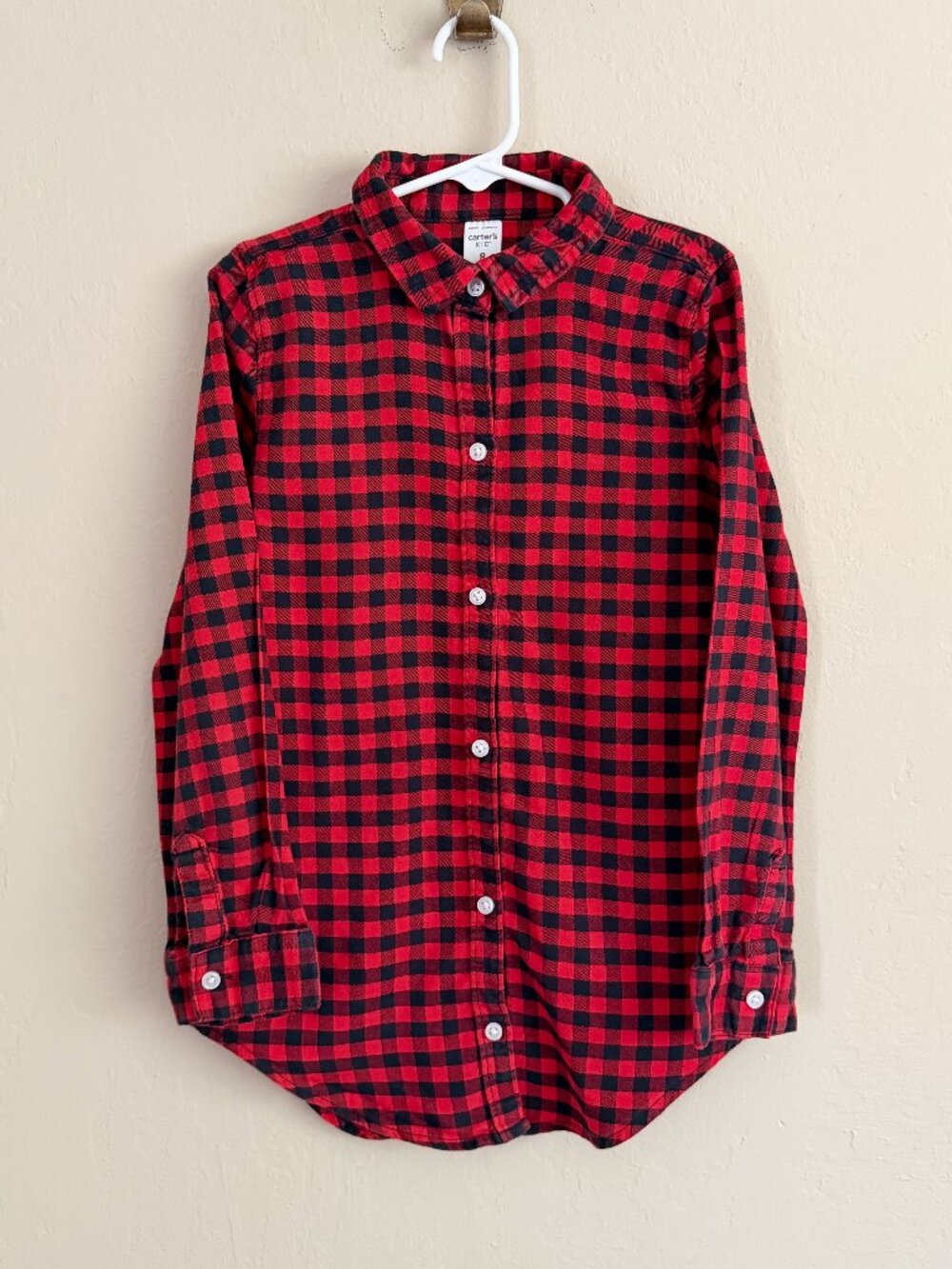 Carter’s Buffalo Plaid Button Down Shirt• 8 Years